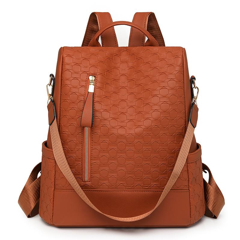 Backpack High-end Women's Bag Chess Board Casual and Versatile Fashion Travel Backpack Single Shoulder Dual-purpose Bag