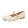 Superweich~ weiches Leder Französische Mary Jane Schuhe Damen 2025 neue Sommer- und Herbst flache Einzel Schuhe flachsohlige kleine Lederschuhe mit Rock