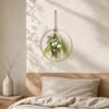 Artificial Flower Wreath, Sustainable Hanging Ornaments, with Elegant Flower Decorations for Bedroom Living Room Balcony Cafe Nursery