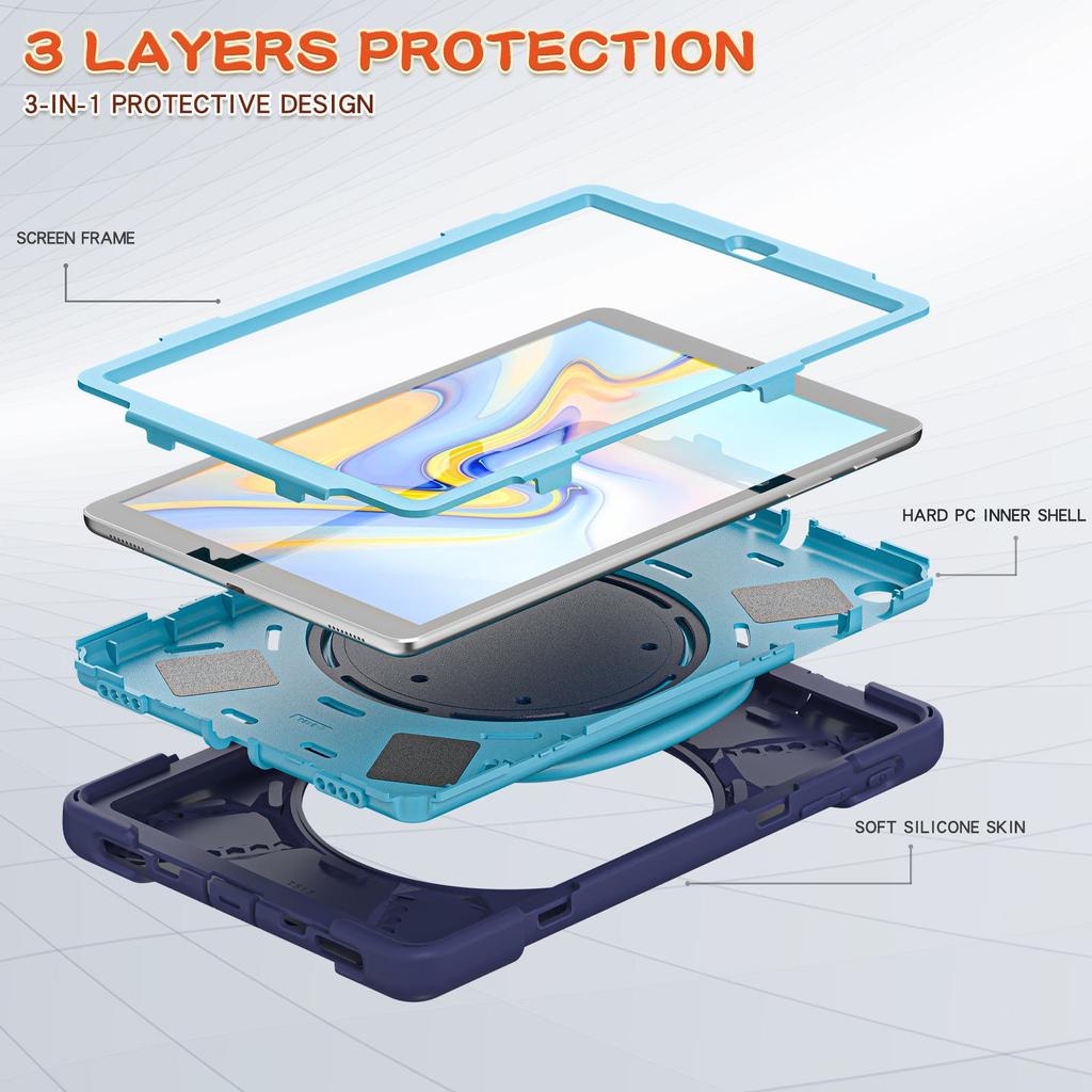 Tab A 10.1-inch Full-Cover Shockproof Silicone Case for T510/T515 Tablet