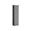 SONGMICS Scarpiera ad incastro, Organizzatore di stoccaggio rettangolare, Unità scaffale modulare fai-da-te a 10 scomparti, 40 x 30 x 17 cm per ogni scomparto