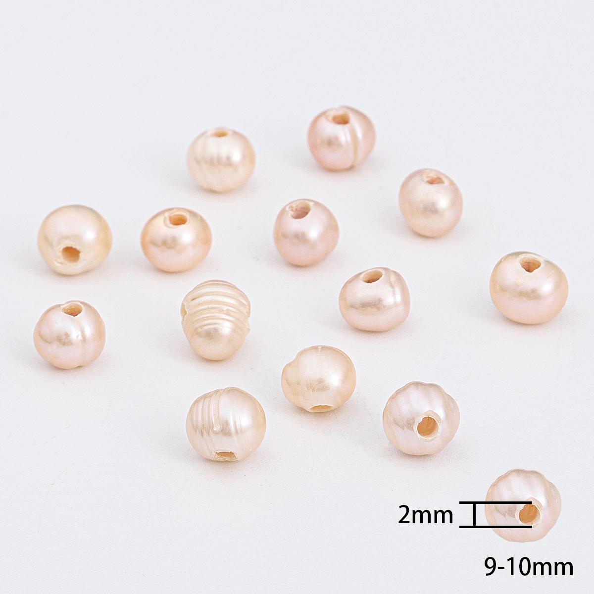 

Натуральный пресноводный жемчуг бусины для DIY ожерелья браслета серег изготовления ювелирных изделий 9-10.0mm 5pcs