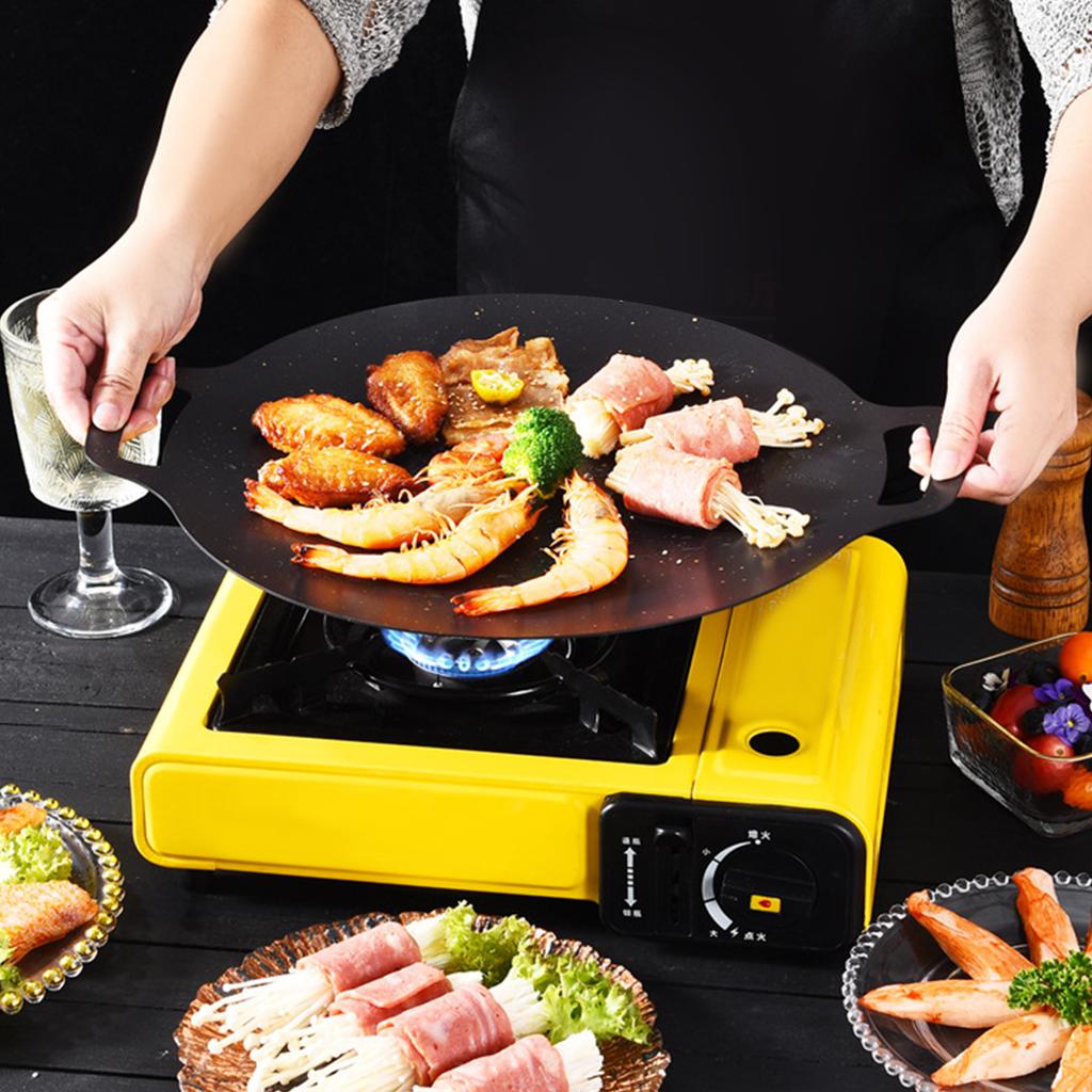 Korean Grill Pan Maifan Stone Anti High Temperature Resistant Grill Plate for Outdoor Camping