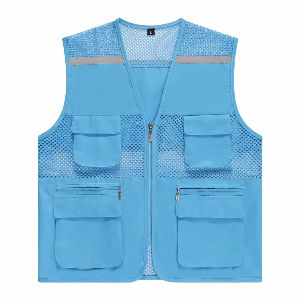 Vlastní logo Prodyšná síťovaná reflexní vesta pro veřejné služby a dobrovolnické aktivity