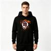 Men's Casual Hoodie, Stylish Kanji Print Long Sleeve Pullover Sweatshirt for Daily Wear