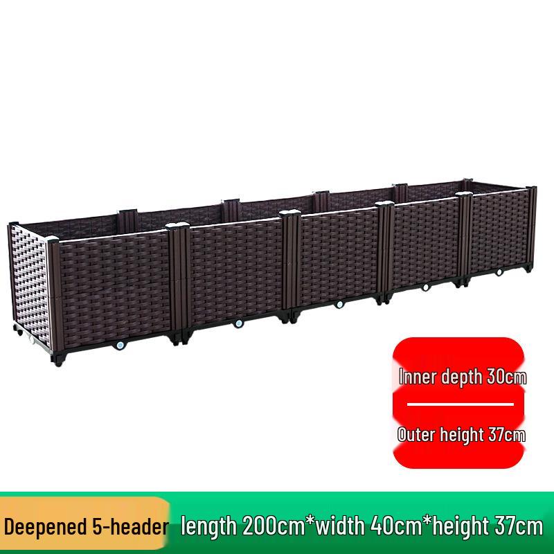 Extra Large Plastic Raised Vegetable & Flower Planter for Balcony/Courtyard