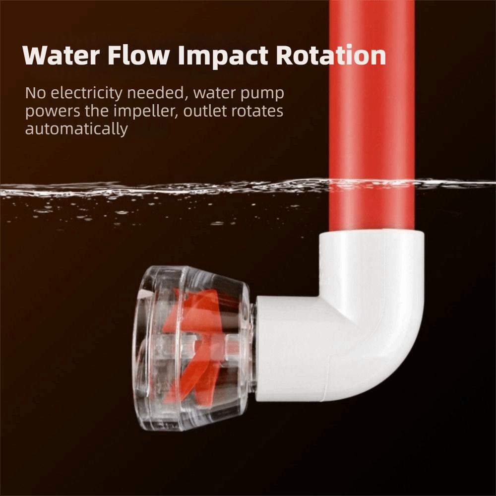 Transparent Auto-Rotating Fan Kit Rotary Type Aquarium Wave Maker Nozzle Aquarium Application
