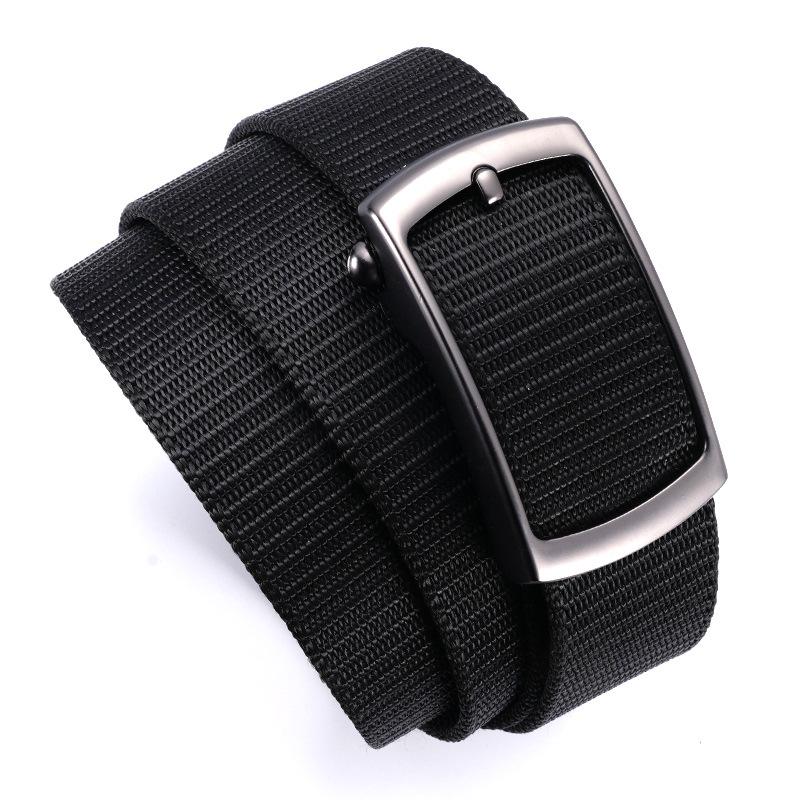 Belt Men'S Korean Version Trend Automatic Buckle Nylon Woven Belt Outdoor Tactical Pants Belt Men'S Belt