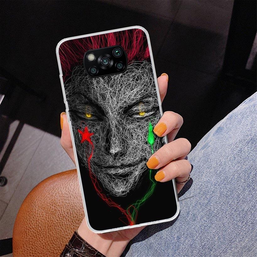 Huner X-Hunters Hisoka Phnoe Case for Xiaomi Poco X5 X6 X7 Pro X4 Gt F7 Ultra M8 M7 Redmi 15C 15 13C 13 12C 12 Unique Cover Coqu
