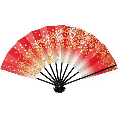Dancing Fan 1305, Black Lacquer, 9 Sun 5 Bu (approx. 29cm), In Fan Box, For Dance, Adegata