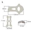 3Pc Silent Oil-Free Valve Plate Cylinder Head Plate Iron Sheet For Air Compressor Pump Head Belt Piston Machine Power Tool Parts