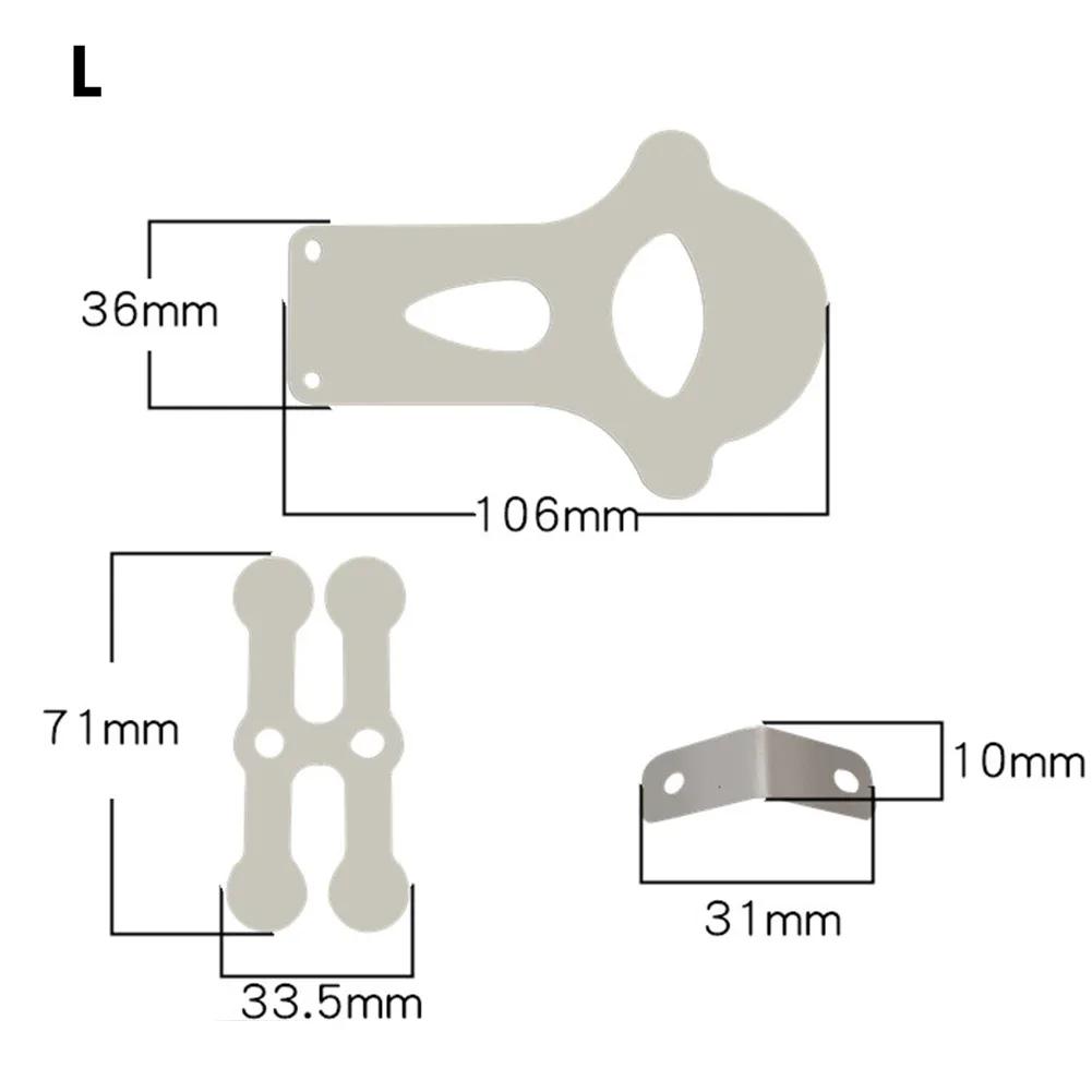3Pc Silent Oil-Free Valve Plate Cylinder Head Plate Iron Sheet For Air Compressor Pump Head Belt Piston Machine Power Tool Parts
