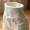 Butt Pen Holder, 3D Printed Female Form Pencil Cup, Body Art Booty Shaped White Desk Organizer for Home Office Supplies