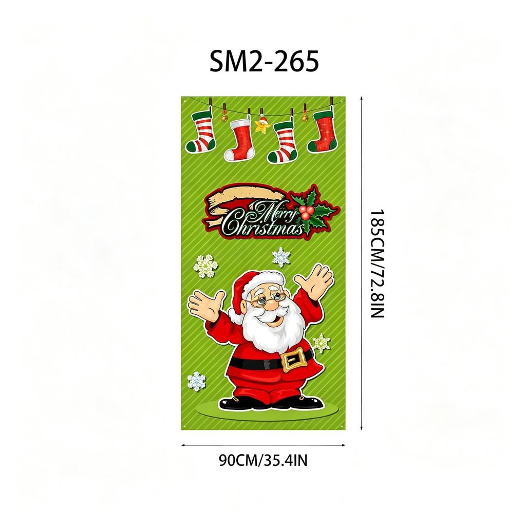 Santa Claus Christmas Hanging Cloth Background Decoration