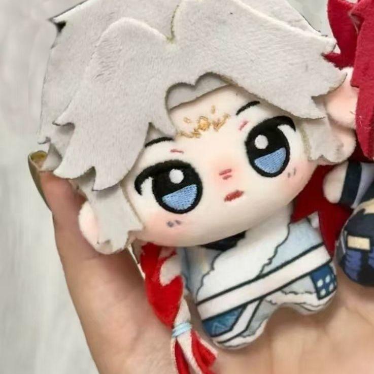 Honor Of Kings Game 10Cm Bai Li Xuan Ce Bai Li Shou Yue 10Cm Nunu Printed Cotton Dolls Keychain Around High-Value Doll Gift Xmas