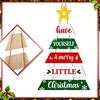 Festive Door Handle Decorations Rustic Wooden Hanging Pendant for Christmas Holiday Home Door, Decorative Signs Party Sign Ornament with