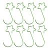 20 Pieces Metal Five-pointed Star Hooks S-shaped Xmas Tree Decors Hanging Pendant for Holiday Party Decor