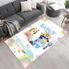 Bluey Fever Adventure Floor Rug Office Rug Perfect for Living Rooms Kitchen Bedrooms Foyer Antislip Carpet Office home decor Best for Christmas