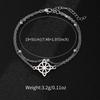 Hot-selling geometric hollow design bracelet set, double-layer stacked jewelry, simple and versatile jewelry