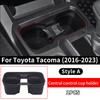 For 2016- Toyota Tacoma Central Console Cup Holder Silica Gel Pad Interior Upgraded Accessories