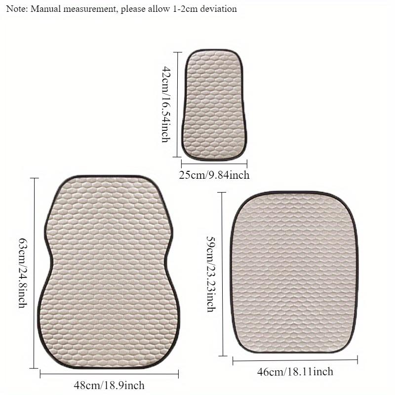Breathable Linen Fabric Car Front Seat Cushion – Premium Fiber Material, Comfortable & Durable, All-Season Use, Fits Most Cars