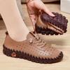 Sneakers Women Shoes Loafers Lace Up Leather Flat New Spring  Casual Comfortable Mom Shoe