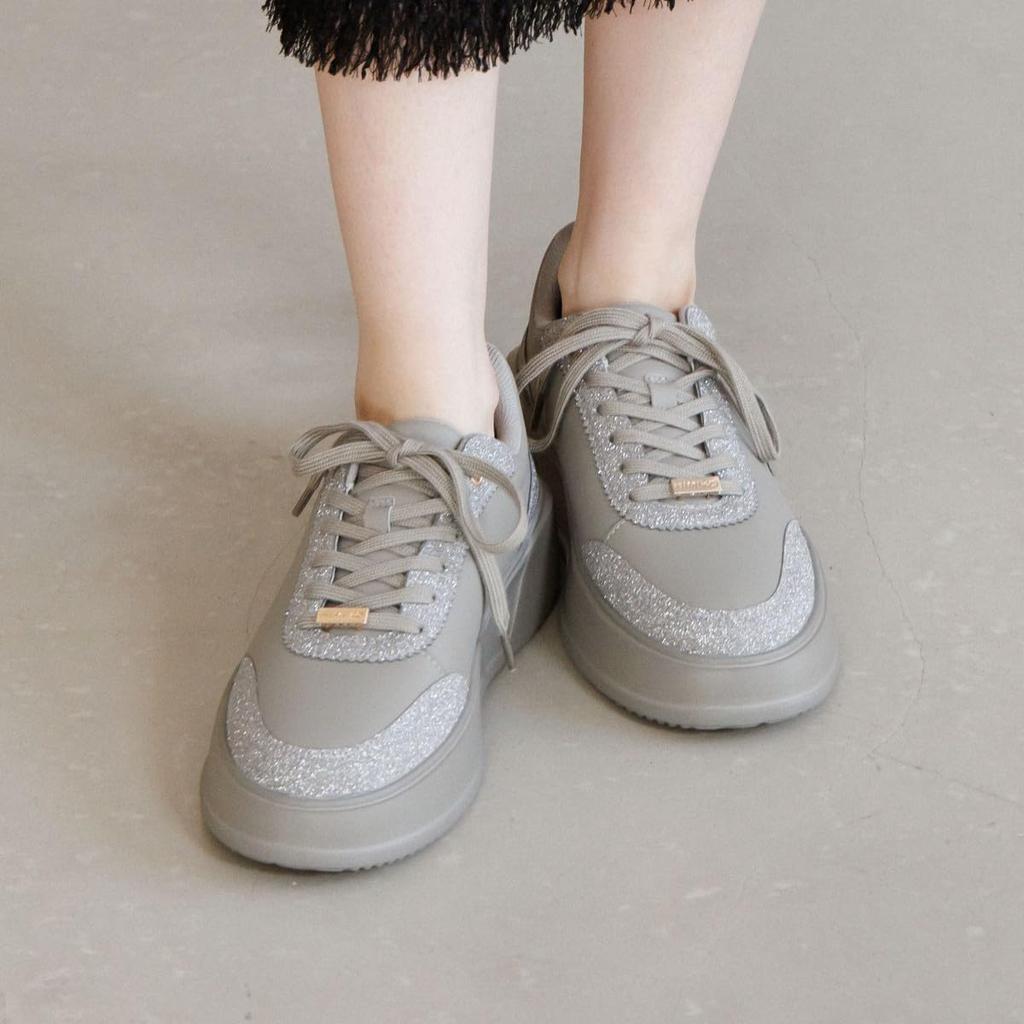 HIMIKO / Himiko / Thick-soled Court Sole Sneakers / 657102 Gray 235