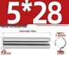 304 Stainless Steel Slotted Spring Pin, Cylindrical Shaft Pin, Locating and Hollow Pin (M5-M12)