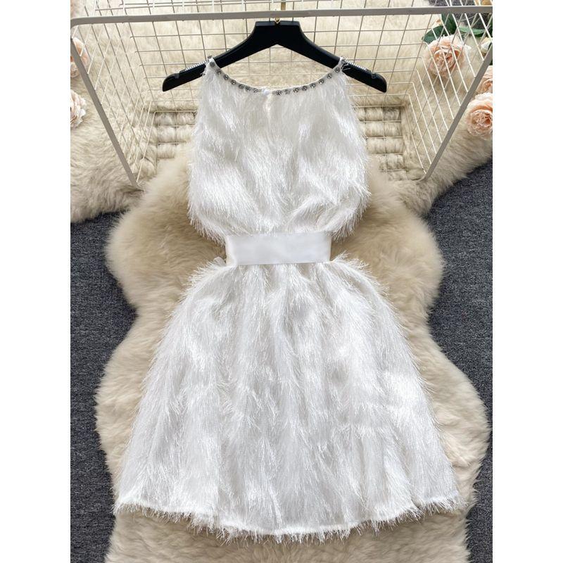 French Dress Summer Slimming Birthday Party Halterneck