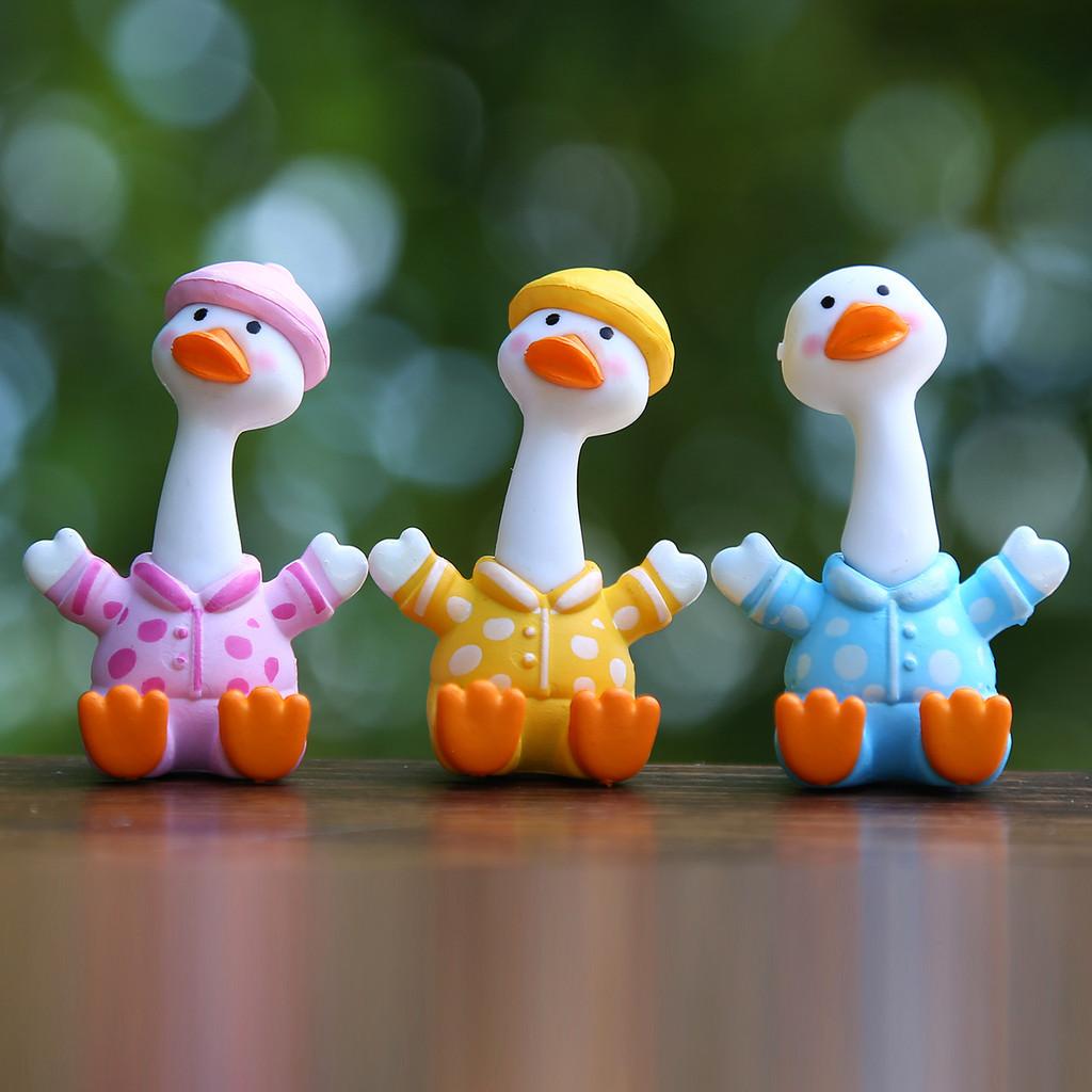 Pvc Whimsical Duck Toy With Eyes Tilted For Kids And Collectors