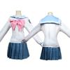 Anime Cosplay Costume Danganronpa Maizono Sayaka School Girl Uniform Women Skirt Set Halloween Party Dress