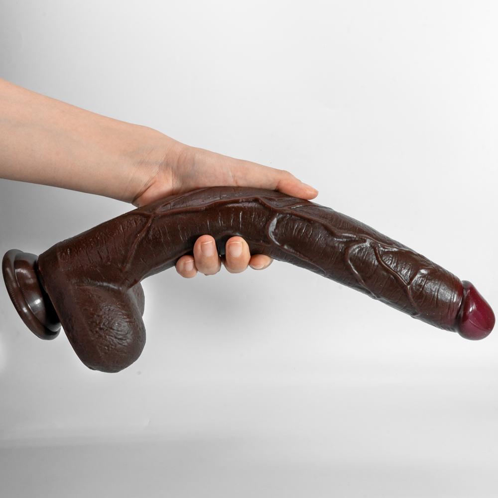 Black Giant Super Soft Super Long Dildo Anal Plug Female Dildo Female Manual Masturbator Adult Sex Toys
