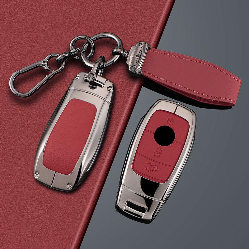 High-Grade Key Case for E300L, GLB220, C260L, GLE350, A200L Models - Male Shell Buckle Bag