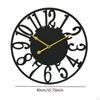 Wall Clock Decorative 16 inch Compact Classic Easy to Install Round Silent for Office Home