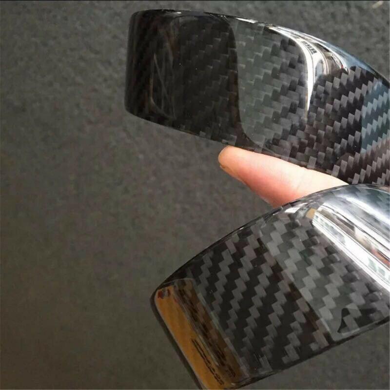 2X Real Carbon Fiber Car Scuff Plate Door Sill Cover Panel Step Protecors 258Cm