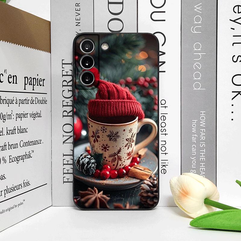 Christmas Decorate Hot Coffe Cup Pattern Phone Case for Honor Huawei 200 Lite 100 400 PRO 80 70 X9 X8 Magic 7 6 Lite 5 Pro Cover
