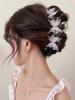 Korean Style Polka Dot Bow Shark Hair Clip - Elegant & Versatile