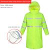 Rainproof Long Reflective Raincoat Adult Breathable Sanitation Property Security Duty Labor Protection Trench Coat Full Body Raincoat