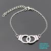 Personality Charm Women's Bracelet Heart Shape Bracelet Silver Color Alloy Girls Korean Sweet Cute Jewelry pulseras mujer moda