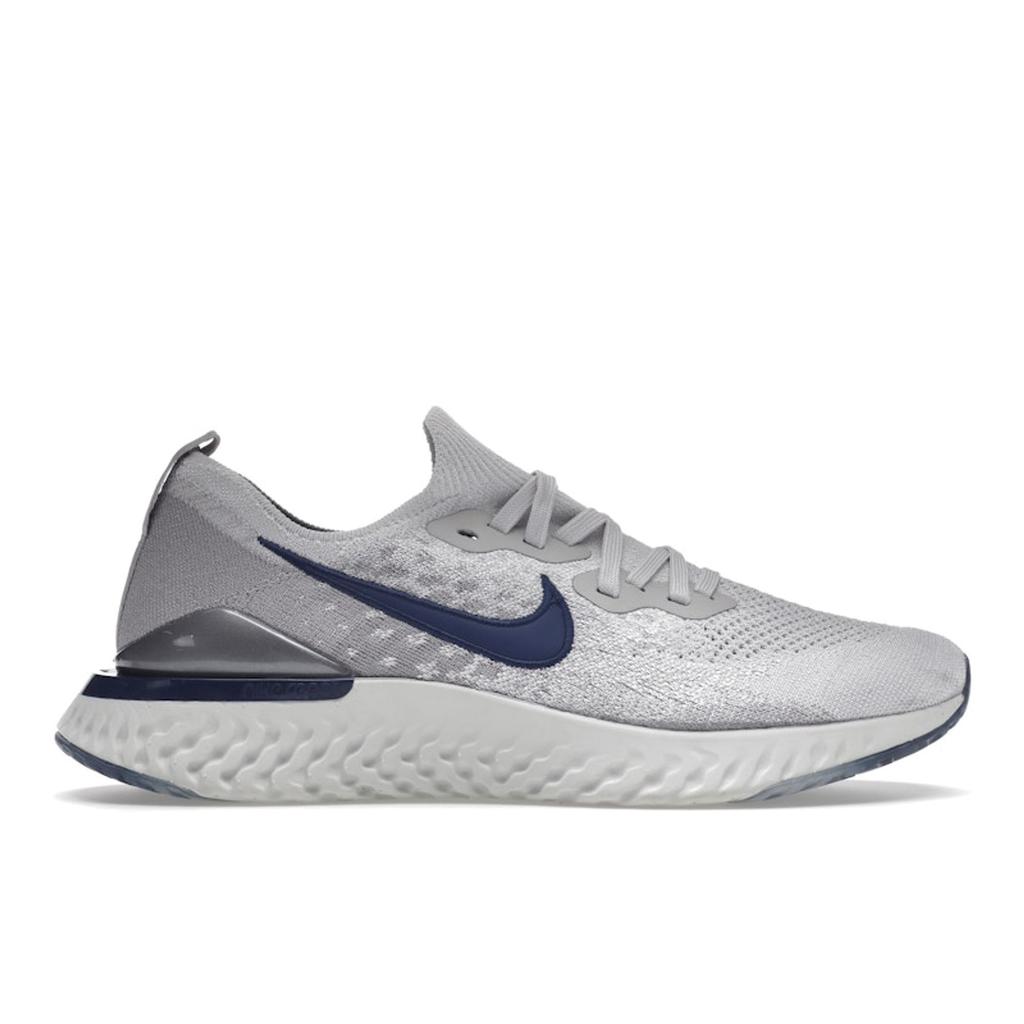 Nike Epic React Flyknit 2 Vast Grey Coastal Blue Men Sneakers Atmosphere BQ8928-015