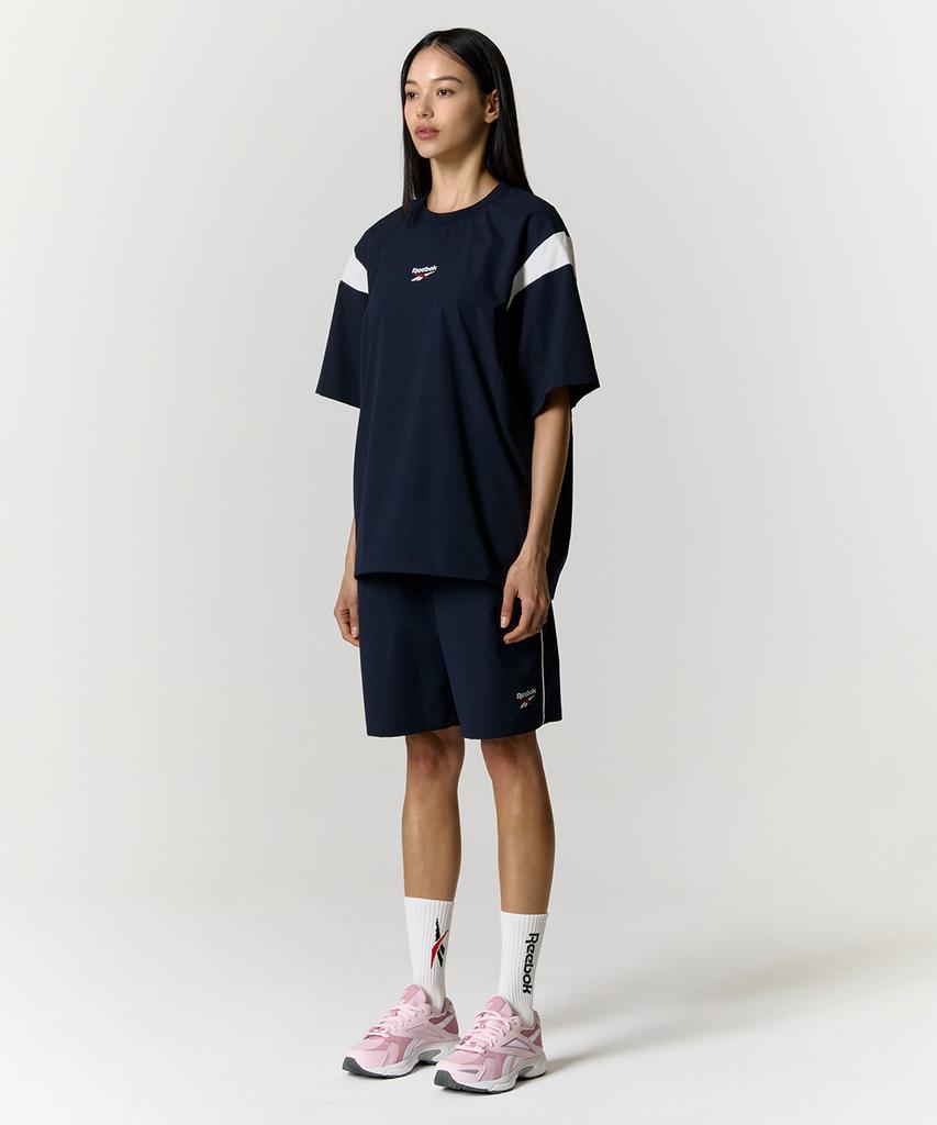 REEBOK Revival Stretch Short Sleeve Piste - Navy