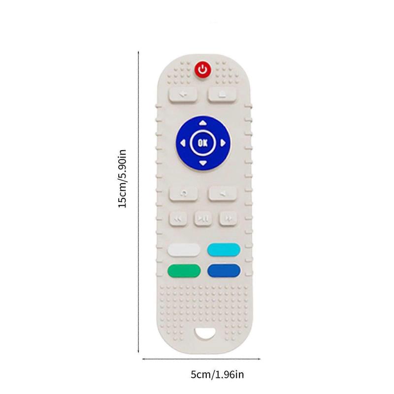 Silica Teething Toys Teether Toys Remote Control Shape Teething Toys Silica Soft Textured Teether Chew Toys Sensory Toys Toy Playsets