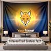 Custom Name Text Tapestry Leicester City Personalized Polyester Wall Tapestry For Bedroom And Room