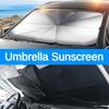 Car Sunshade Retractable Sunscreen Heat Insulation Front Windshield Parasol UV Rays Front Windshield Sunshade Car Accessories