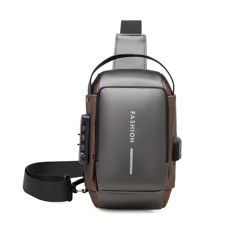 Anti-Theft Crossbody Bag Men's Chest Bag Mobile Phone Bag Waterproof Business Commuter Shoulder Bag