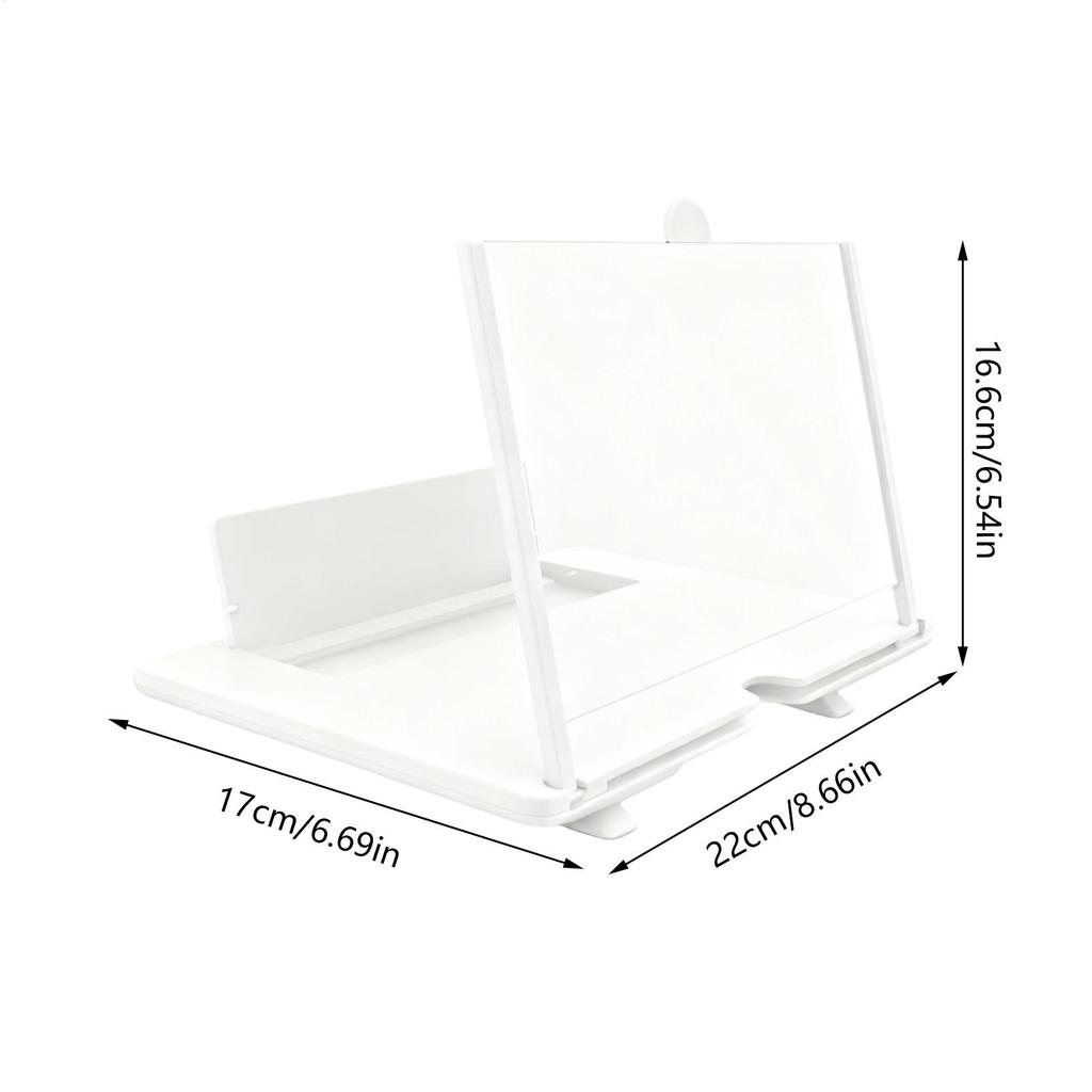 Phone Screen Magnifier Desktop Amplifier 3D HD Cell Phone Magnifier for Seniors Video Watching Movie Night Home Travel Break