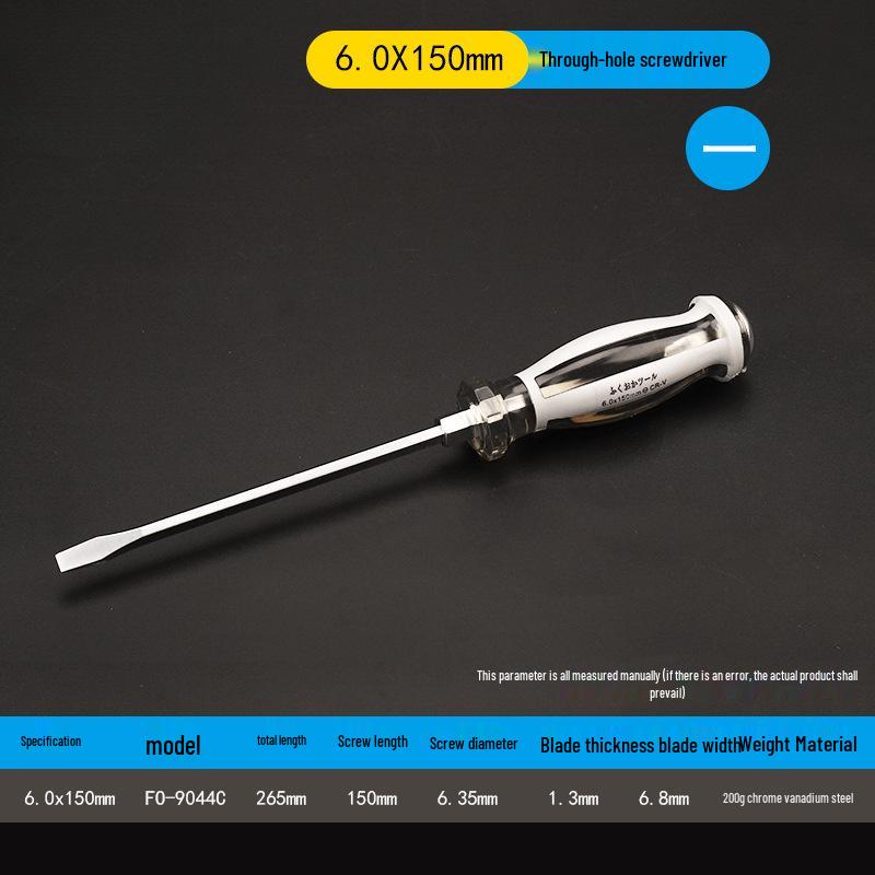 Industrial Grade Magnetic Screwdriver Set - Super Hard, Impact Resistant, Flat & Phillips Slotted Heads