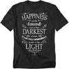 Harry Potter Dumbledore Happiness Quote Adult T-Shirt, Black Collection