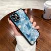 Blue Butterfly Ocean Waves Shockproof Matte Phone Case For IPhone 16 15 14 13 12 11 Pro Max X XR XS MAX Mini