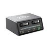 210W 6 Port Desktop Charger with 2 Retractable Type C Cables Multi Port Fast Charging GaN Technology Smart Power